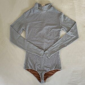 ACACIA Mesh Rash Guard in Baby Blue - Size XS-S